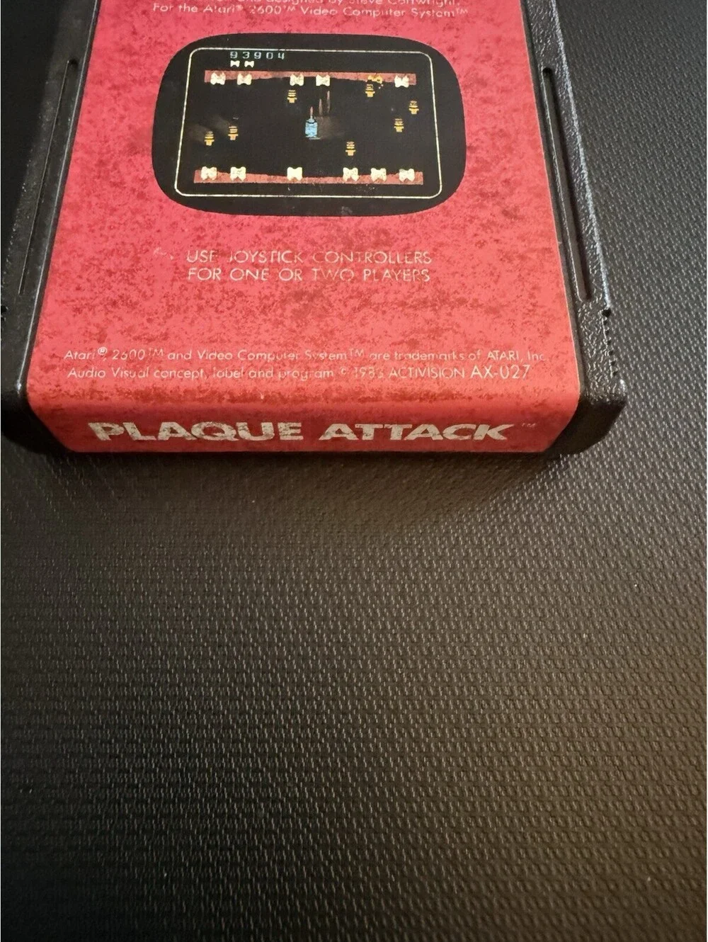 Activision Plaque Attack Multiplayer Action Shooter Game for Atari 2600 (1983)